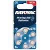 BATTERIA BOTTONE RAYOVAC RAY-675B ZINCO-ARIA PR44 1.4 V BLISTER DA 6 PEZZI